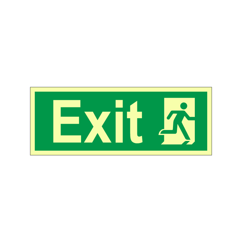 Exit with symbol direction right
