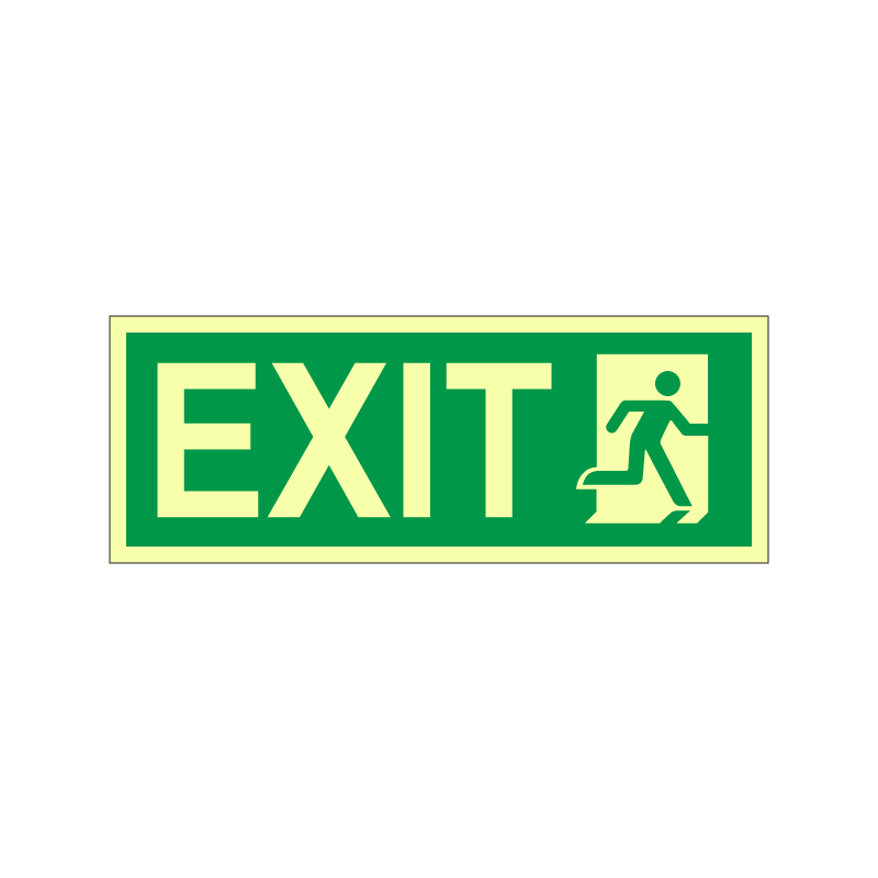 Exit with symbol direction right