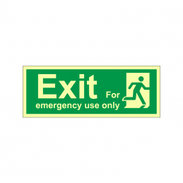 Exit - For emergency use only