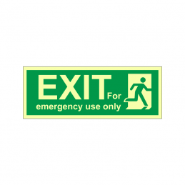 EXIT - For emergency use only