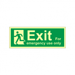 Exit - For emergency use only