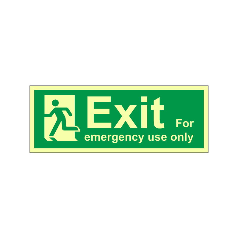 Exit - For emergency use only