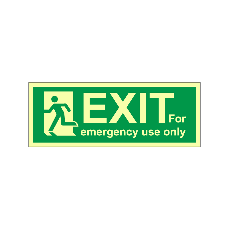Exit - For emergency use only