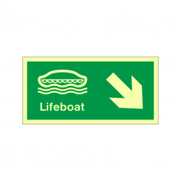 imo Lifeboat with arrow