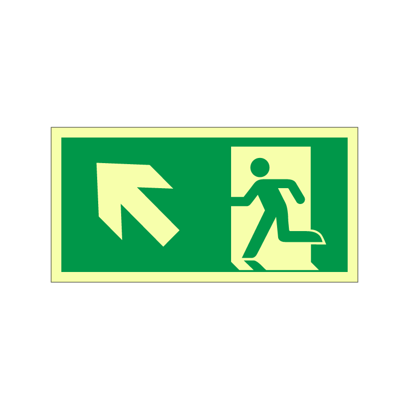 imo Escape route with arrow