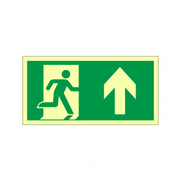 imo Escape route with arrow