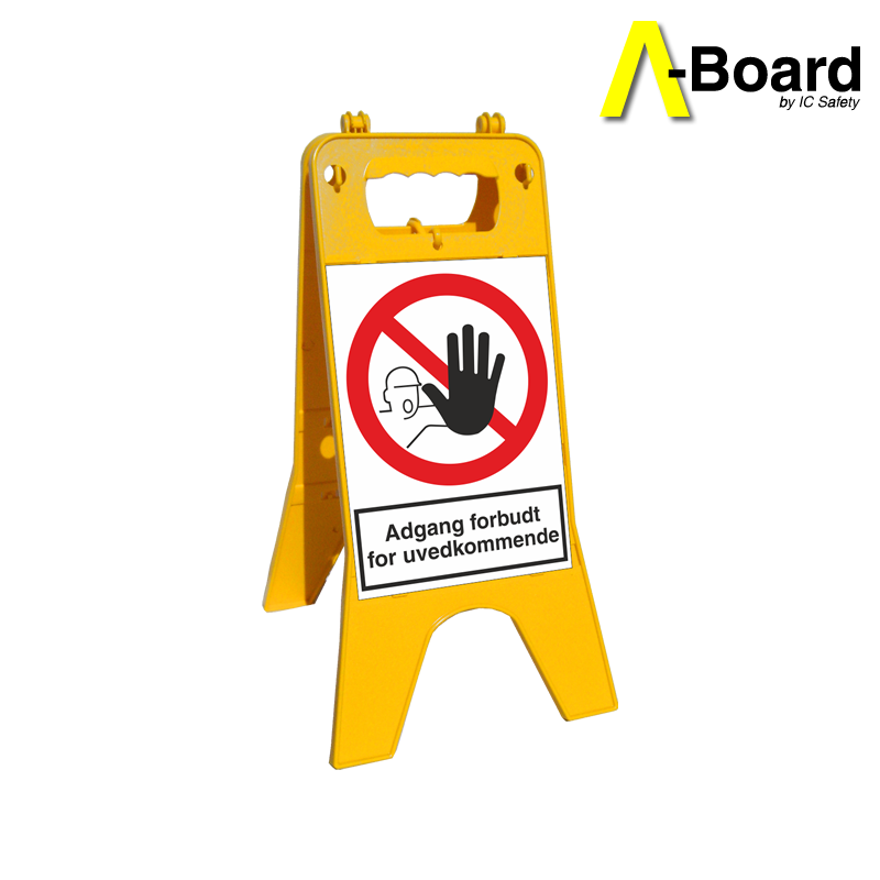 a-board adgang forbudt for uvedkommende