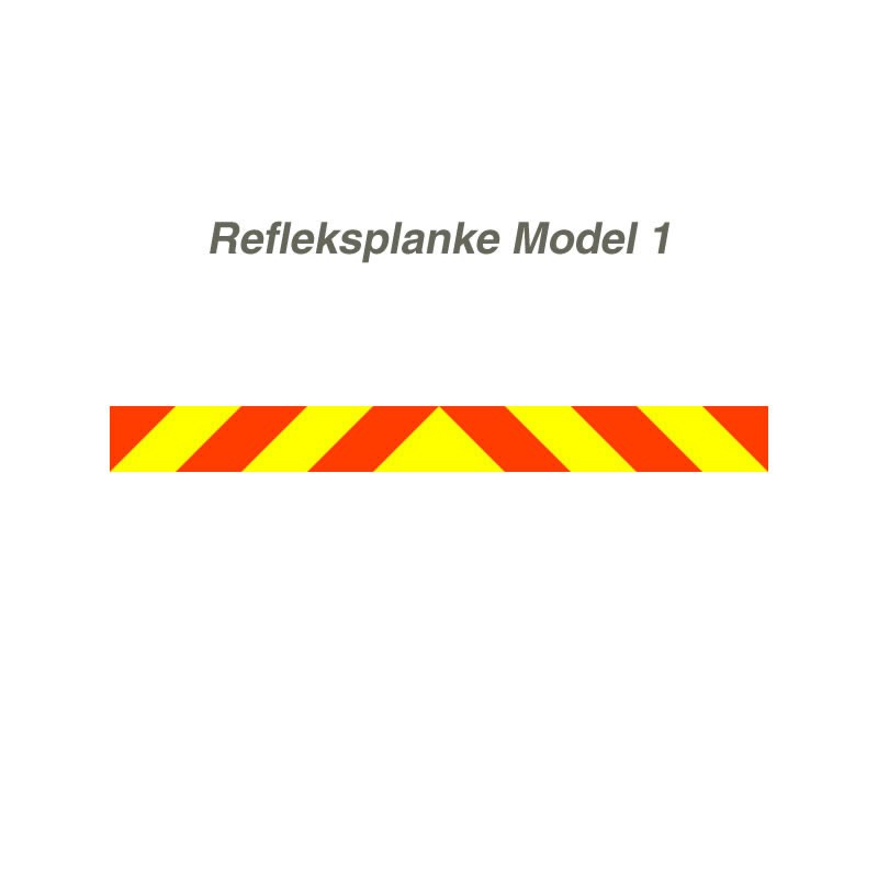 Vognafmærkning - refleksplanke model 1