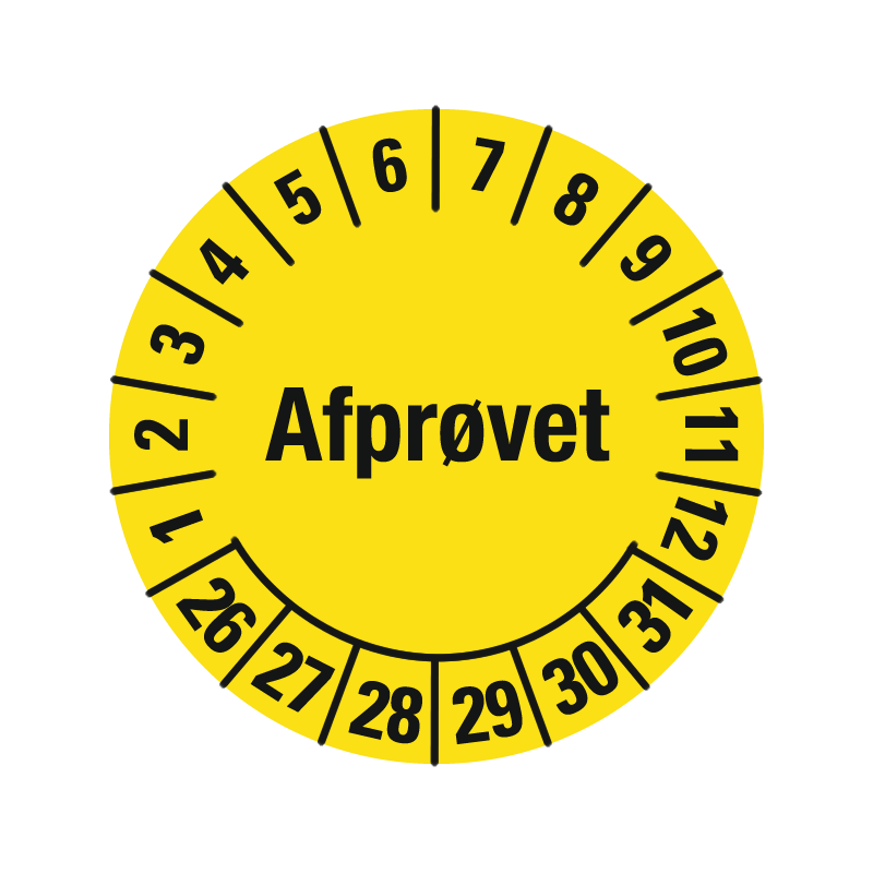 kalibreringsmærke afprøvet model 4