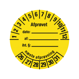 kalibreringsmærke afprøvet model 5