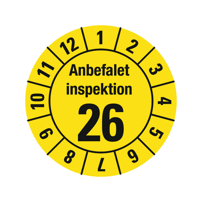 kontrolmærke anbefalet inspektion