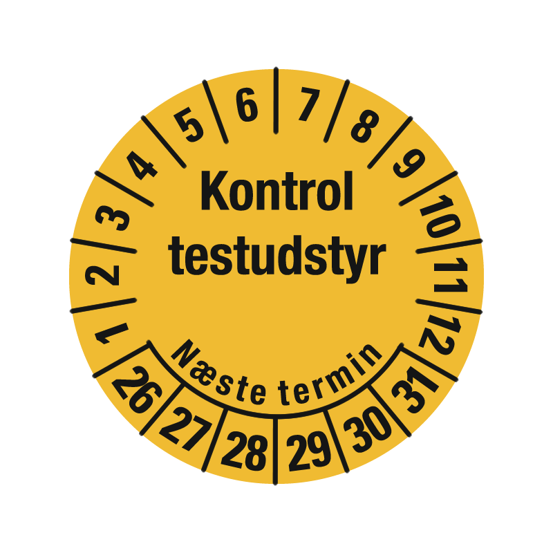 kontrolmærke kontrol testudstyr