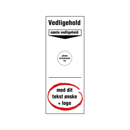 individuel grundetiket til kontrolmærker