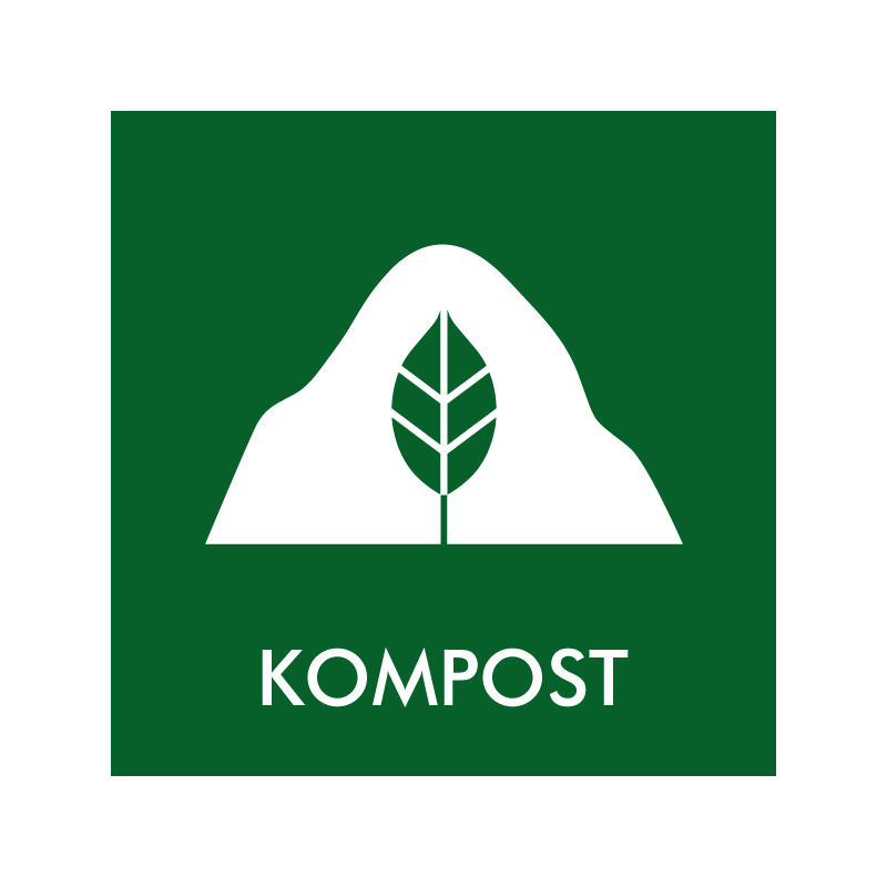 affaldskilt - genbrugsordning - kompost - dansk
