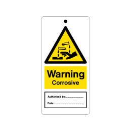 temporary tie tag - corrosive