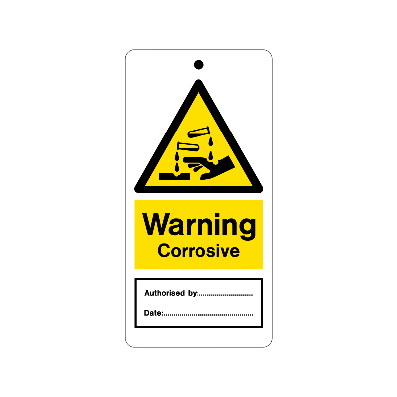 temporary tie tag - corrosive