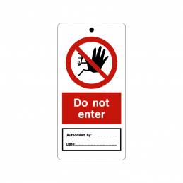 temporary tie tag - do not enter