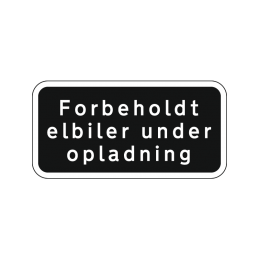 forbeholdt elbiler under opladning