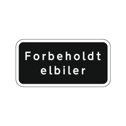 forbeholdt elbiler