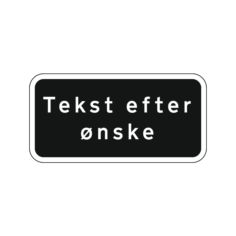tekst after ønske undertavle privat