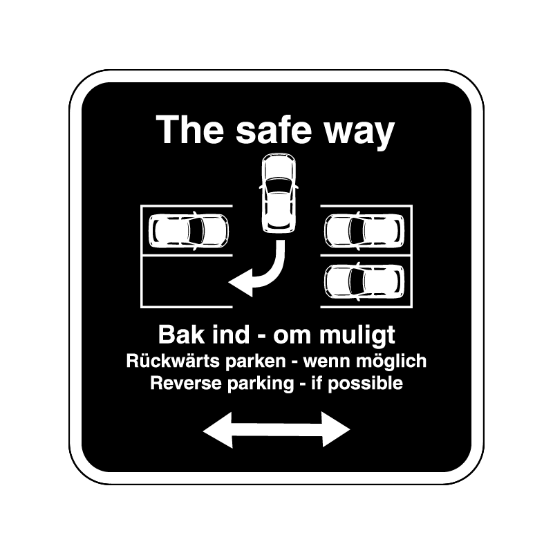 the safe way - kun baglæns parkering