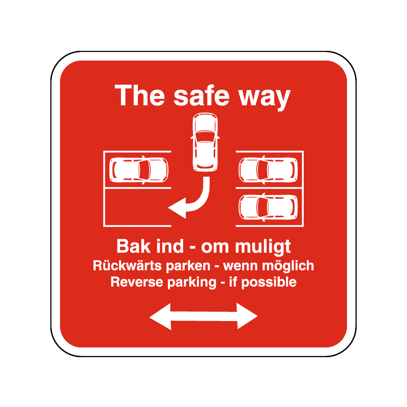 the safe way - kun baglæns parkering