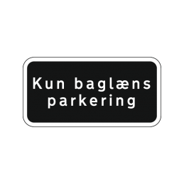 kun baglæns parkering