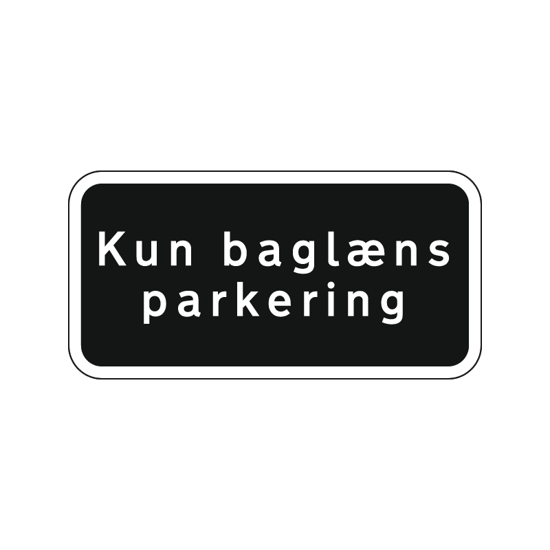 kun baglæns parkering