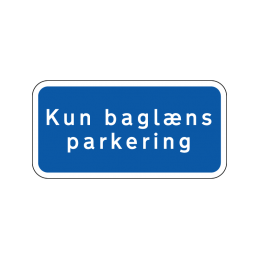 kun baglæns parkering