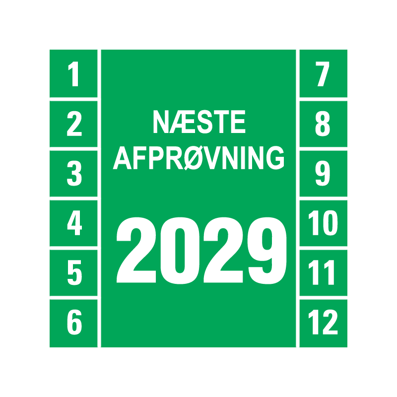 kalibreringsmærke næste afprøvning model 4